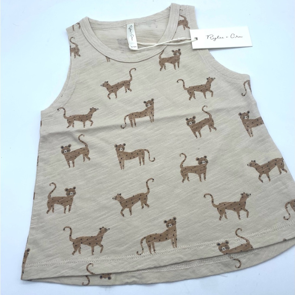 NWT Rylee + Cru Leopard Print Tank Top